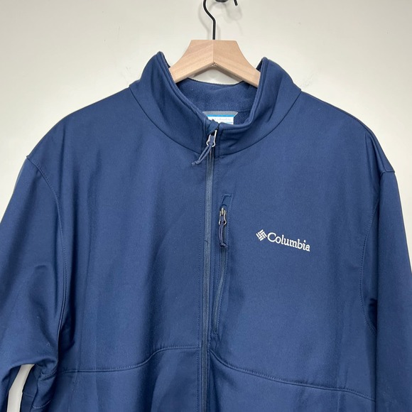 Columbia Sportswear Ascender Softshell Jacket Size 3X Navy Blue - Picture 2 of 8